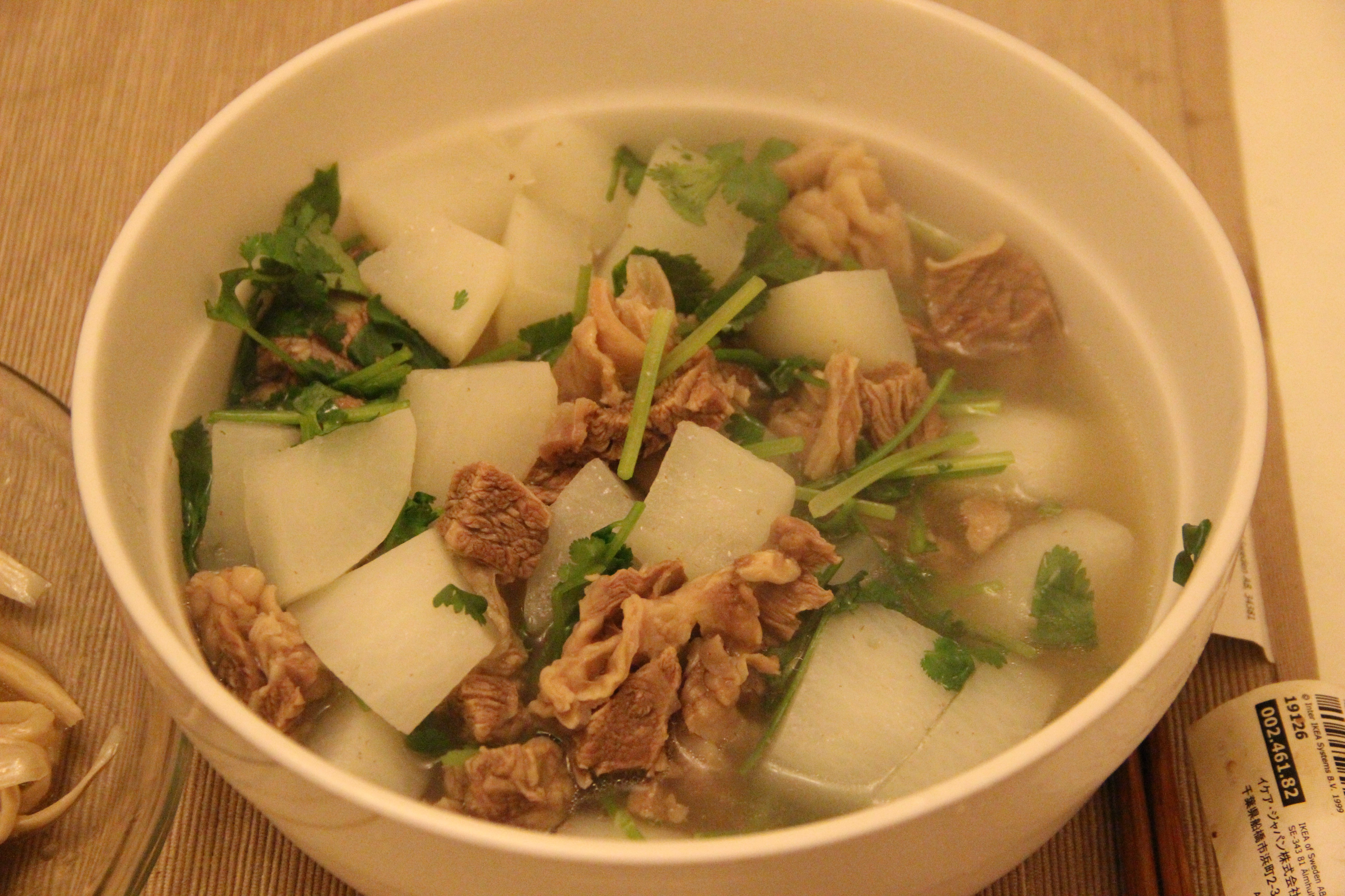 清炖牛肉白萝卜