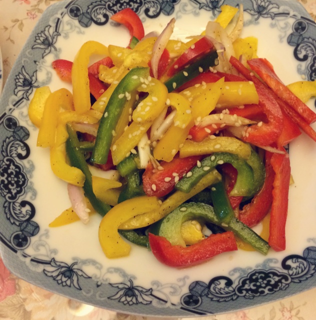 黑胡椒彩椒沙拉