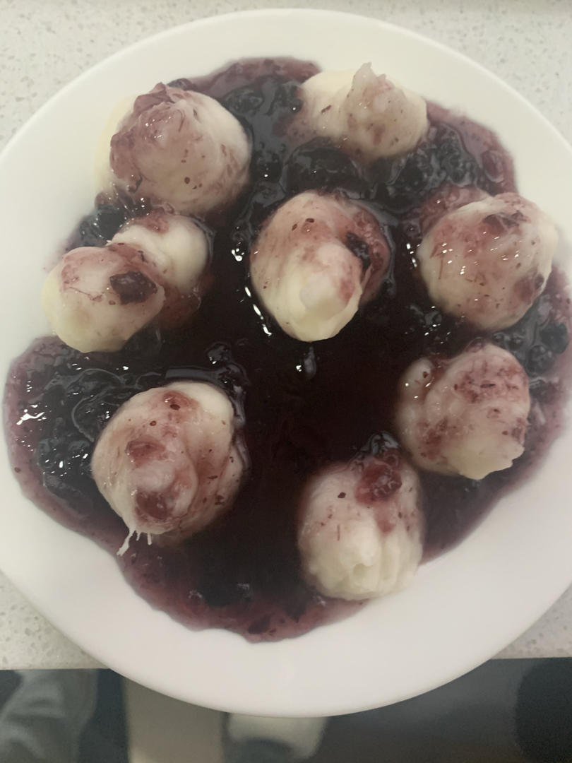 超级简单的蓝莓山药