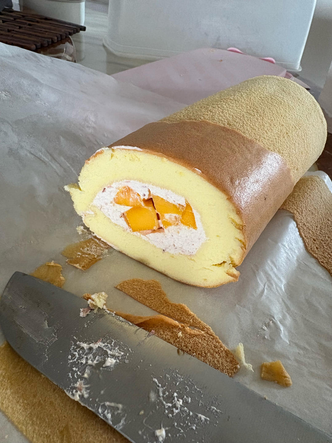 蛋糕卷这样做‼️不掉皮不开裂（小视频食谱）