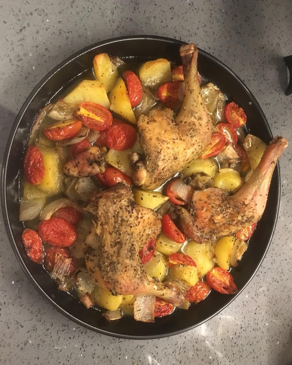 脆皮罗勒烤鸡腿