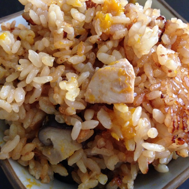 南瓜鸡肉饭