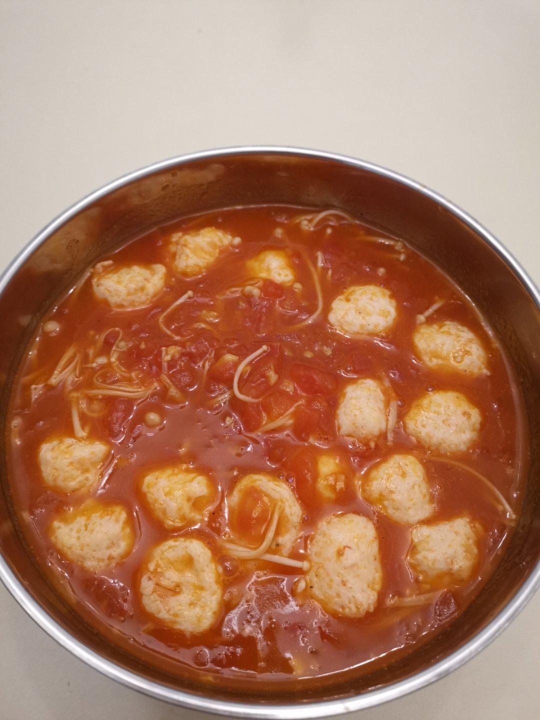番茄虾滑