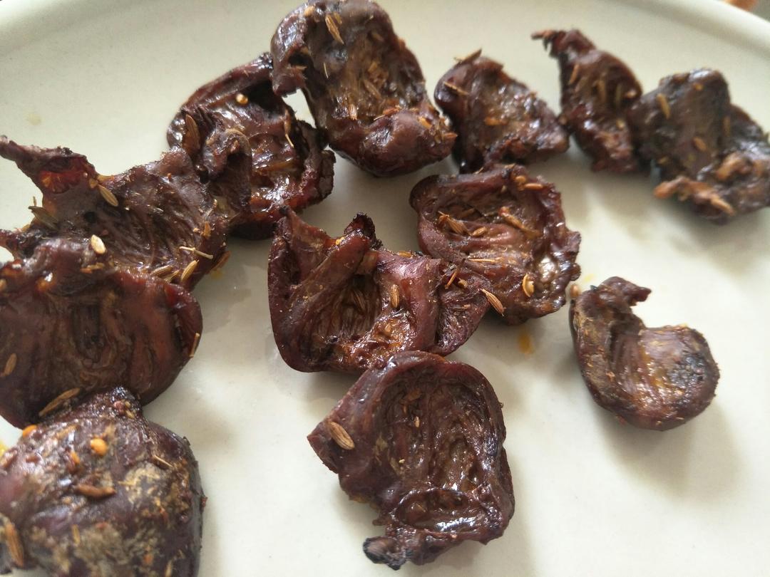 孜然烤鸡心