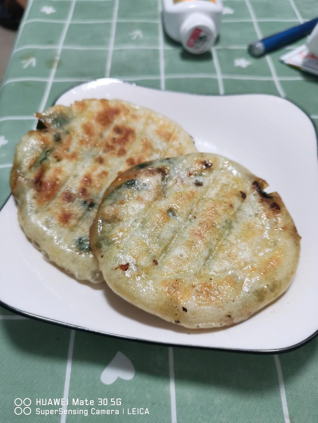 不用揉面的发面韭菜饼