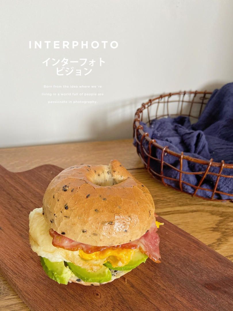 黑芝麻全麦贝果