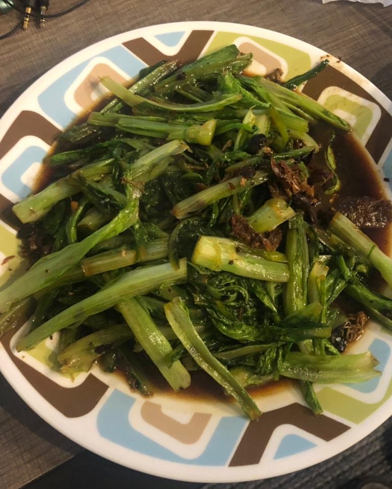 豆豉鲮鱼油麦菜