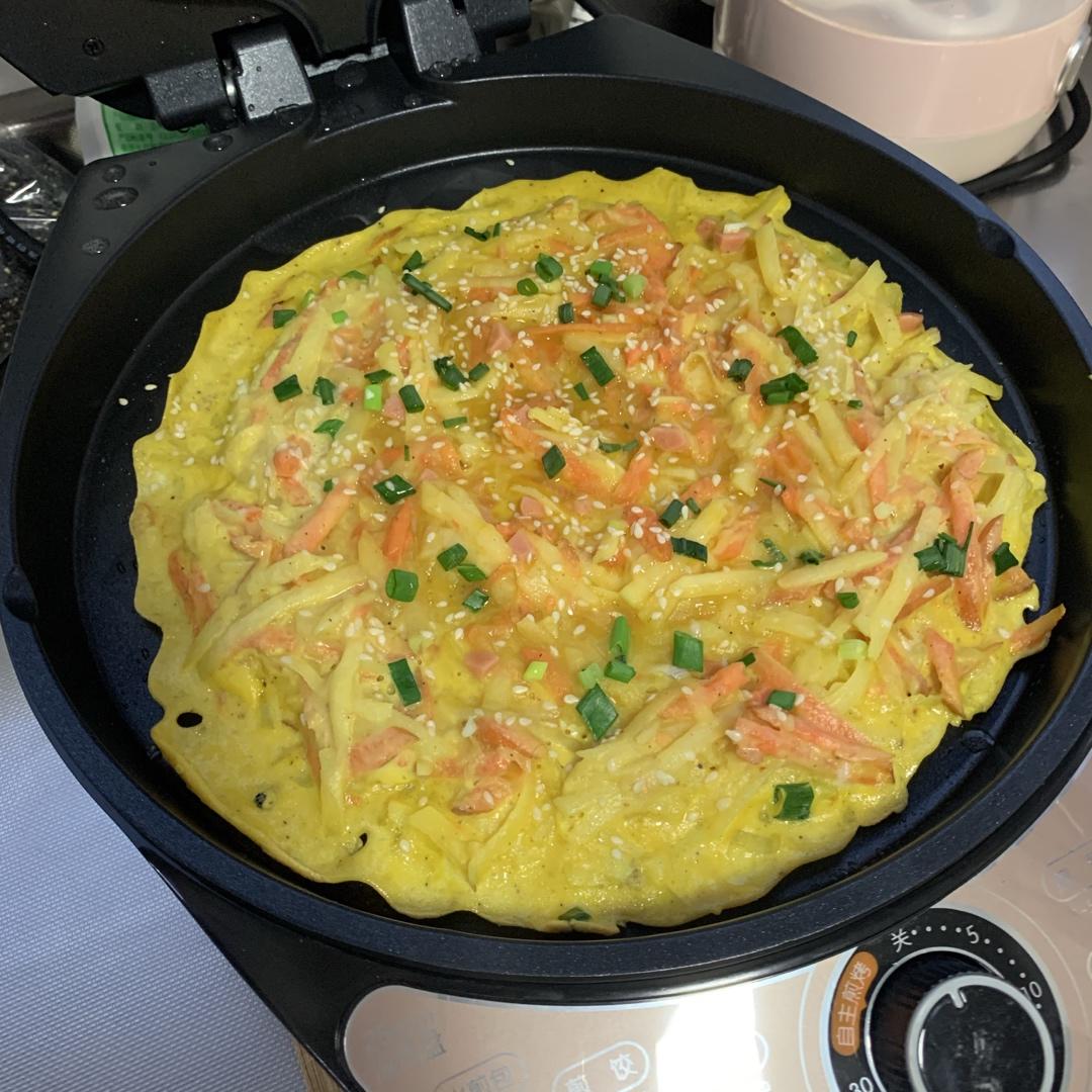 土豆丝鸡蛋饼