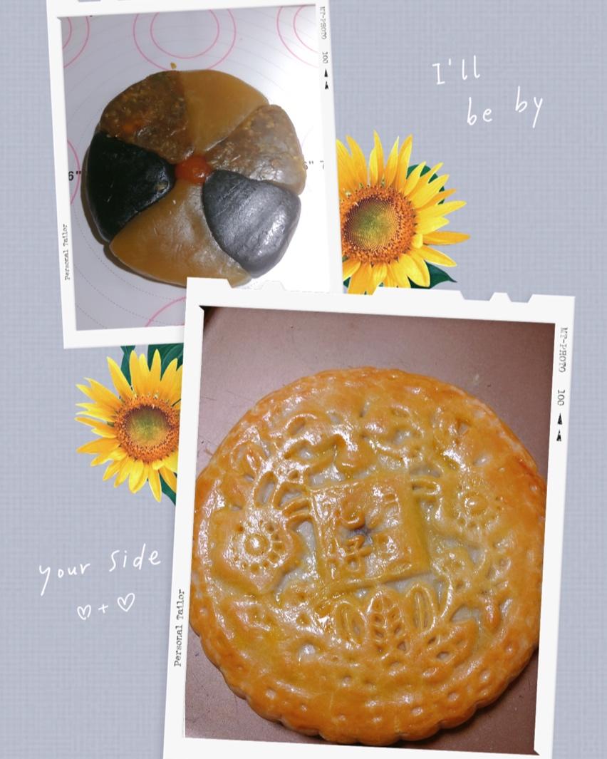 《Tinrry+》教你做广式大月饼（芋泥+麻薯+咸蛋黄肉松）