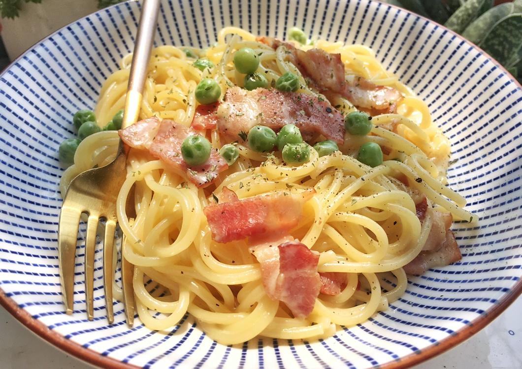 超简单的奶汁培根意面Carbonara