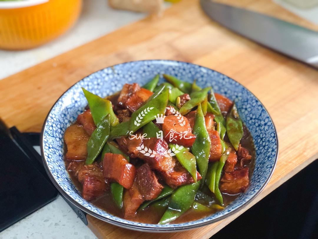 红烧肉炖豆角