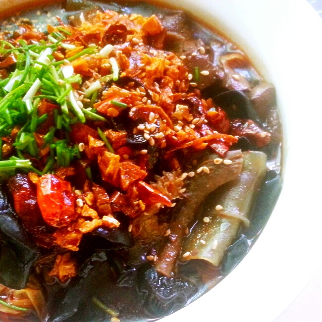 香辣毛血旺