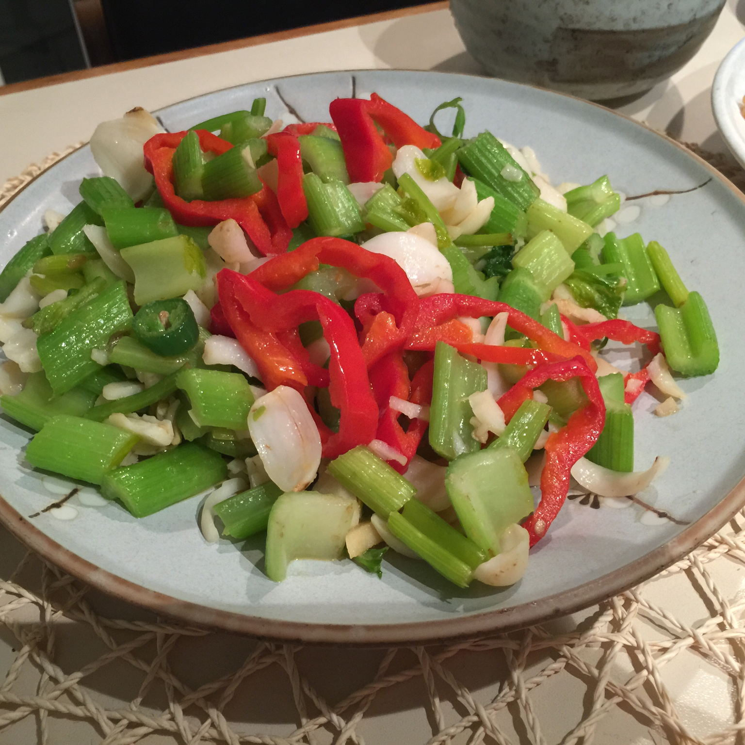 西芹百合炒腰果