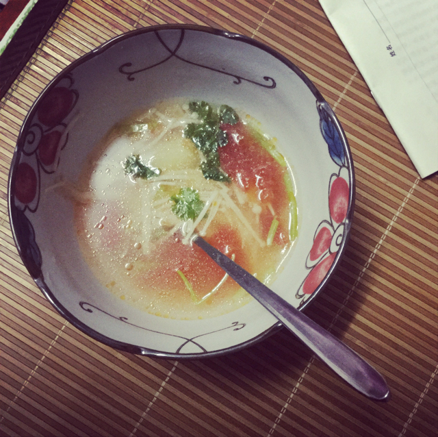 西红柿土豆咸笋汤【电影终极版】