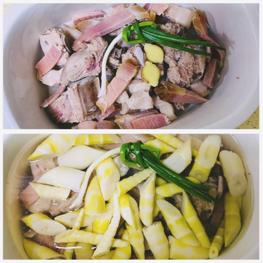 海带豆腐金针菇瘦肉汤+小米蒸肉丸+菠菜蛋羹【4月北鼎蒸炖锅食谱】