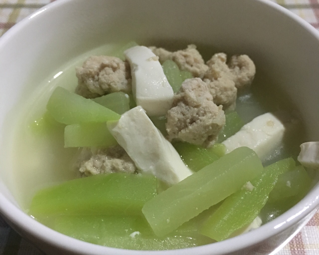 豆腐圆子洋瓜汤辅食的做法