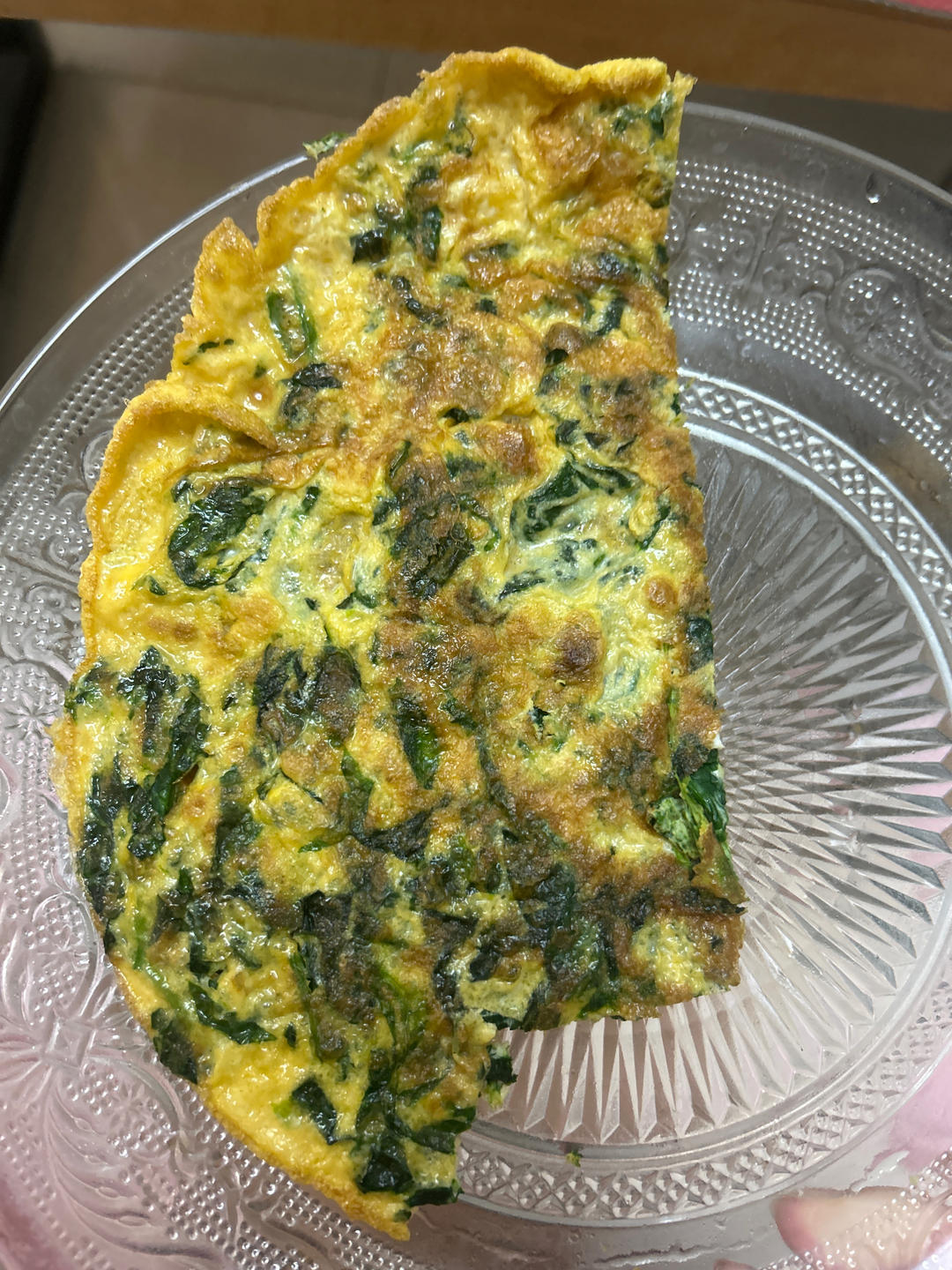 简易版菠菜鸡蛋卷懒人菜