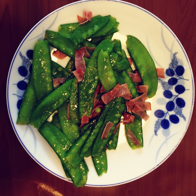 荷兰豆炒火腿