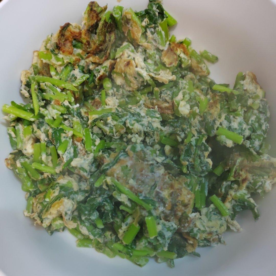 中高考营养配餐-茼蒿炒鸡蛋