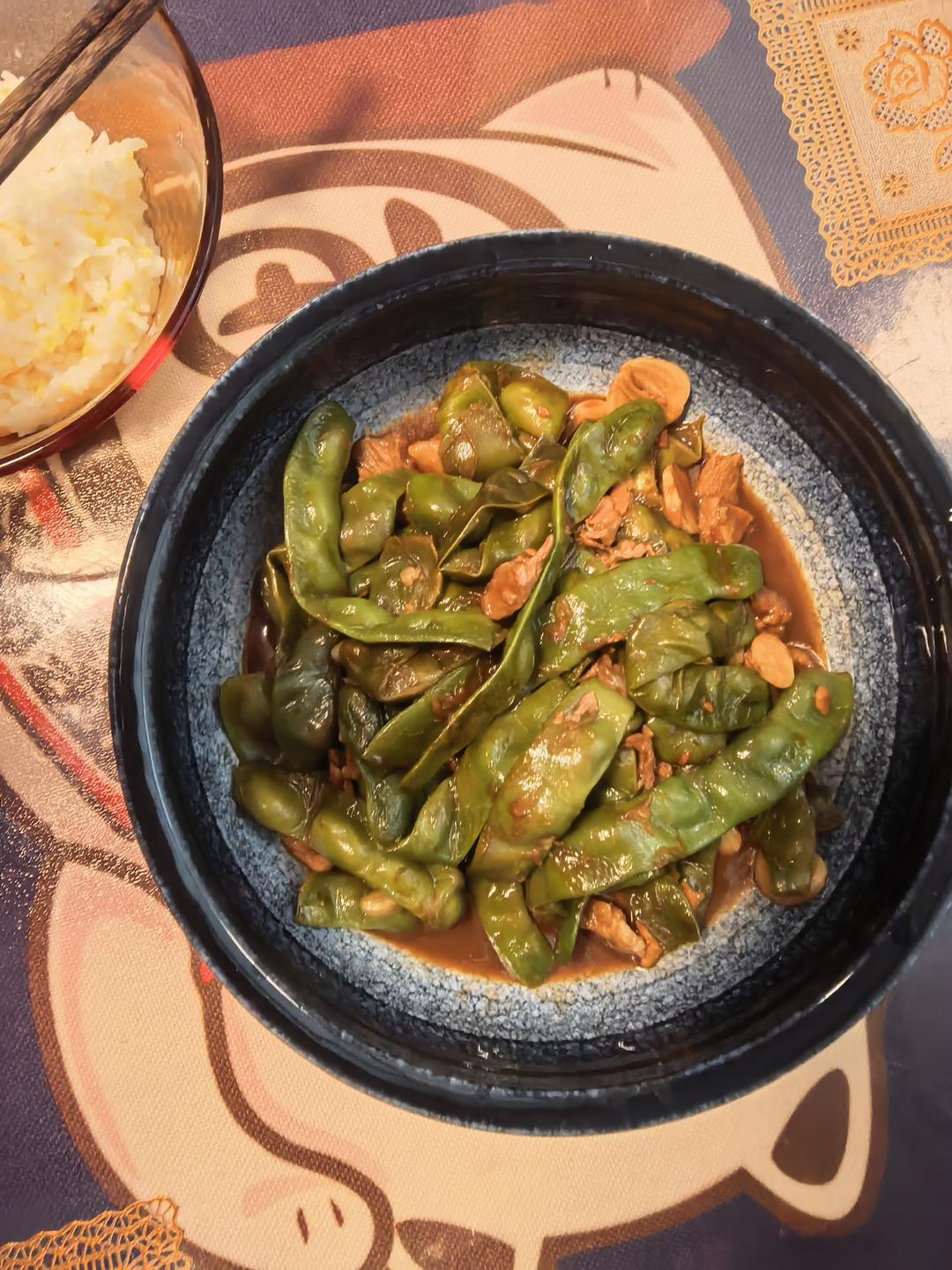 豆角炒肉
