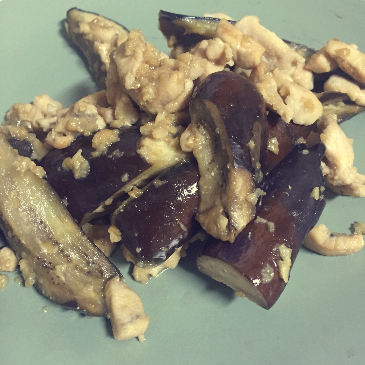 酱爆肉末茄子