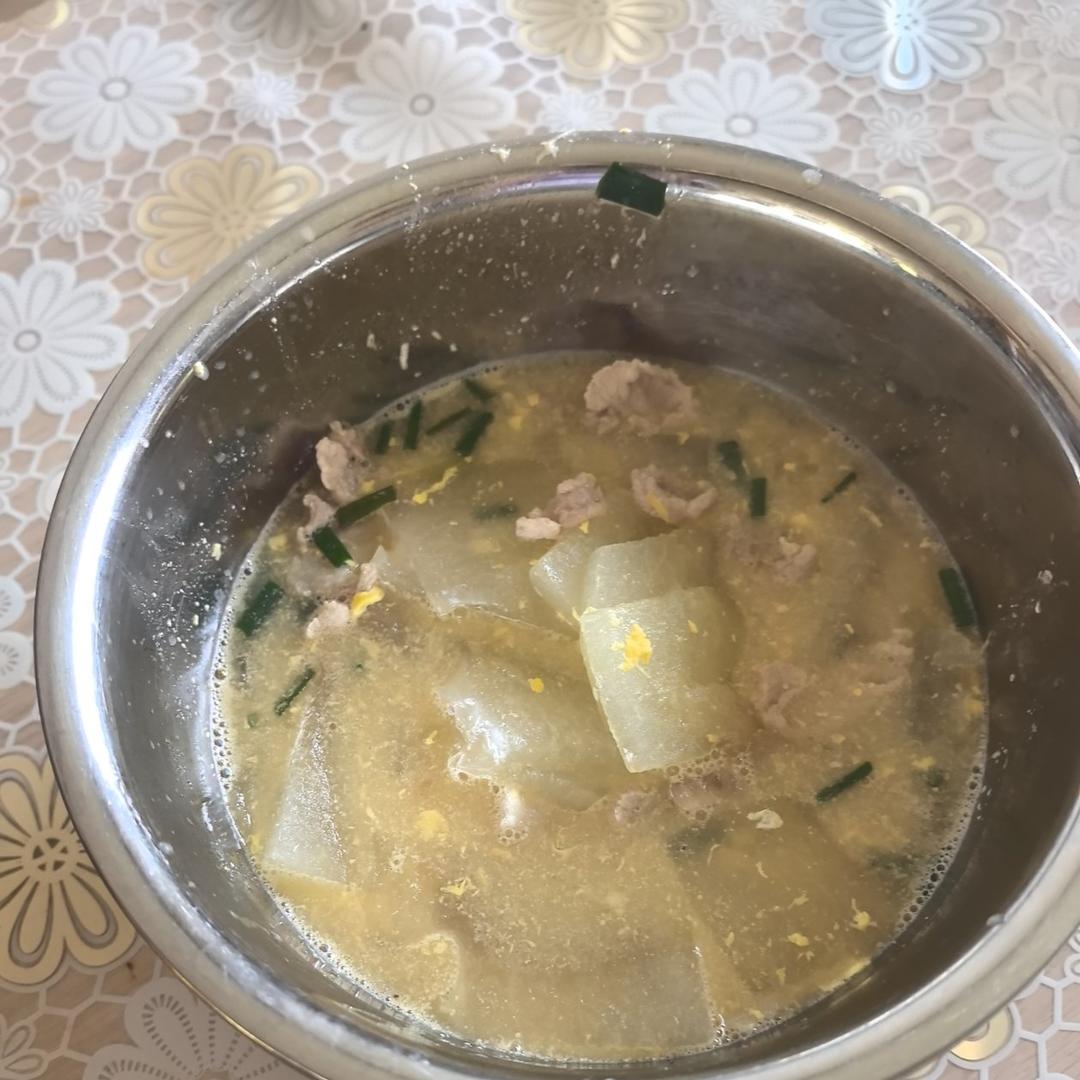 低脂低卡超好喝的冬瓜肉片汤