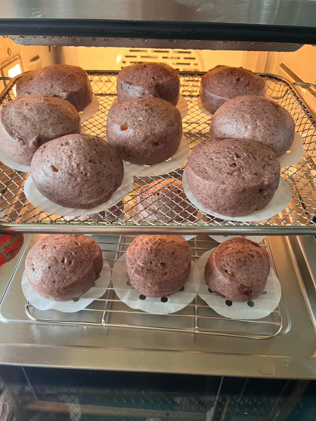 黑米刀切馒头！不管什么季节后酵母法真的很好用～