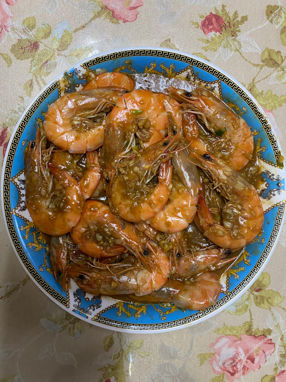 简洁版蒜泥大虾