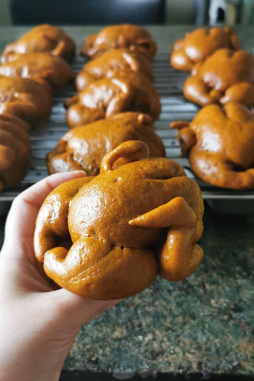 仿真烤火鸡馒头/包子（原创）