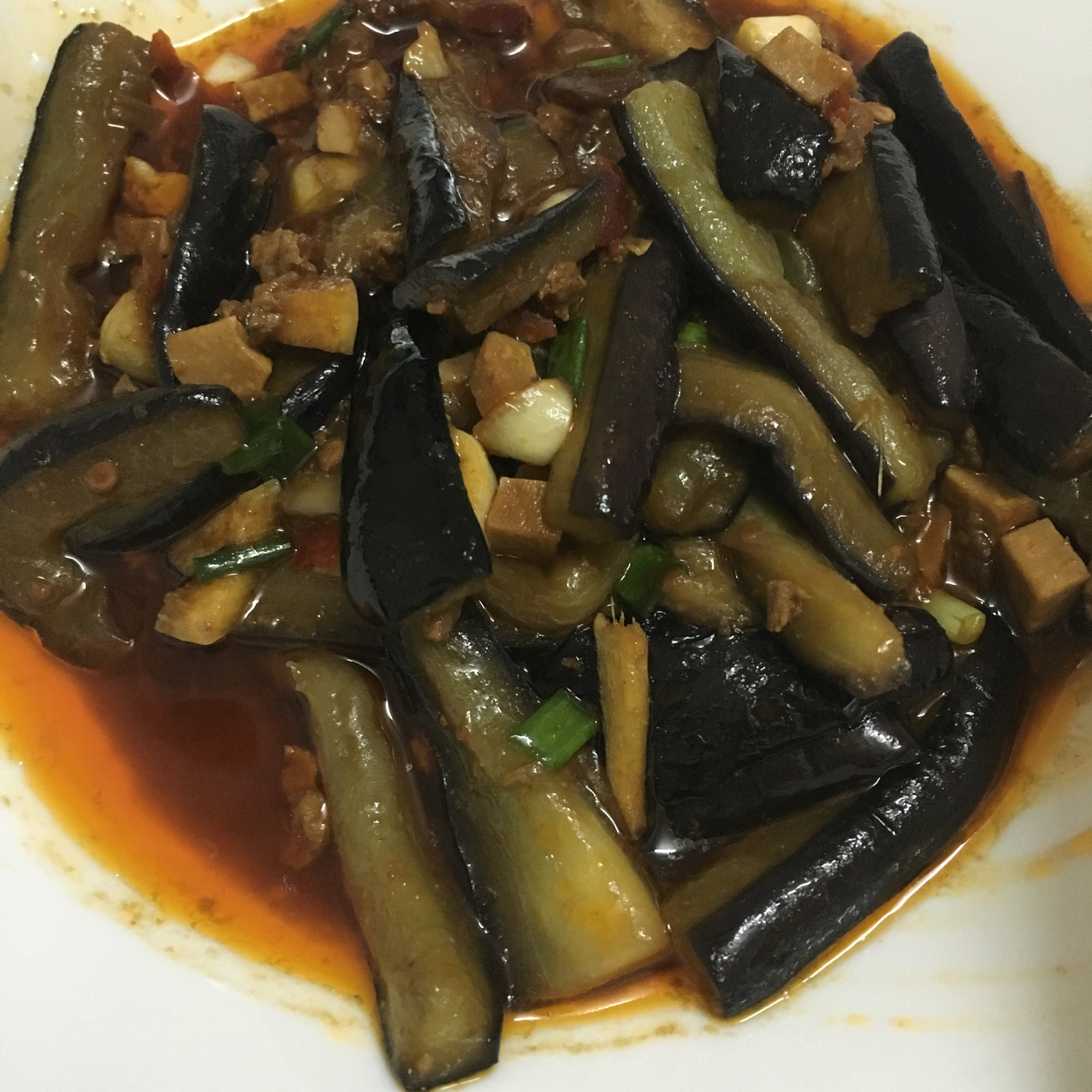 红烧肉沫茄子