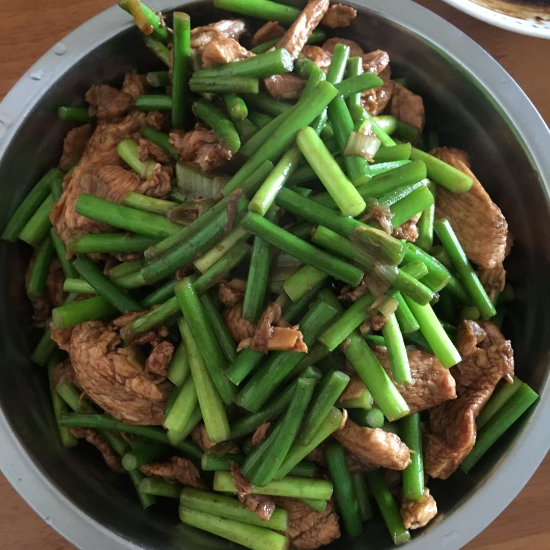 蒜苔炒鸡脯肉（少盐低脂）