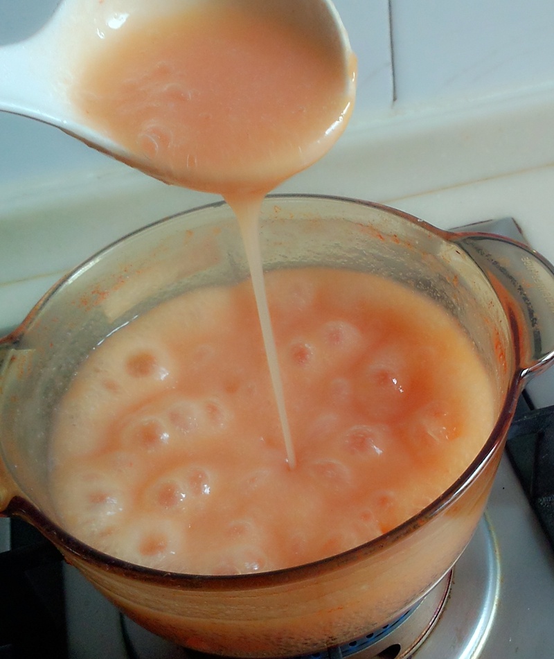 自制宝宝番茄米糊的做法