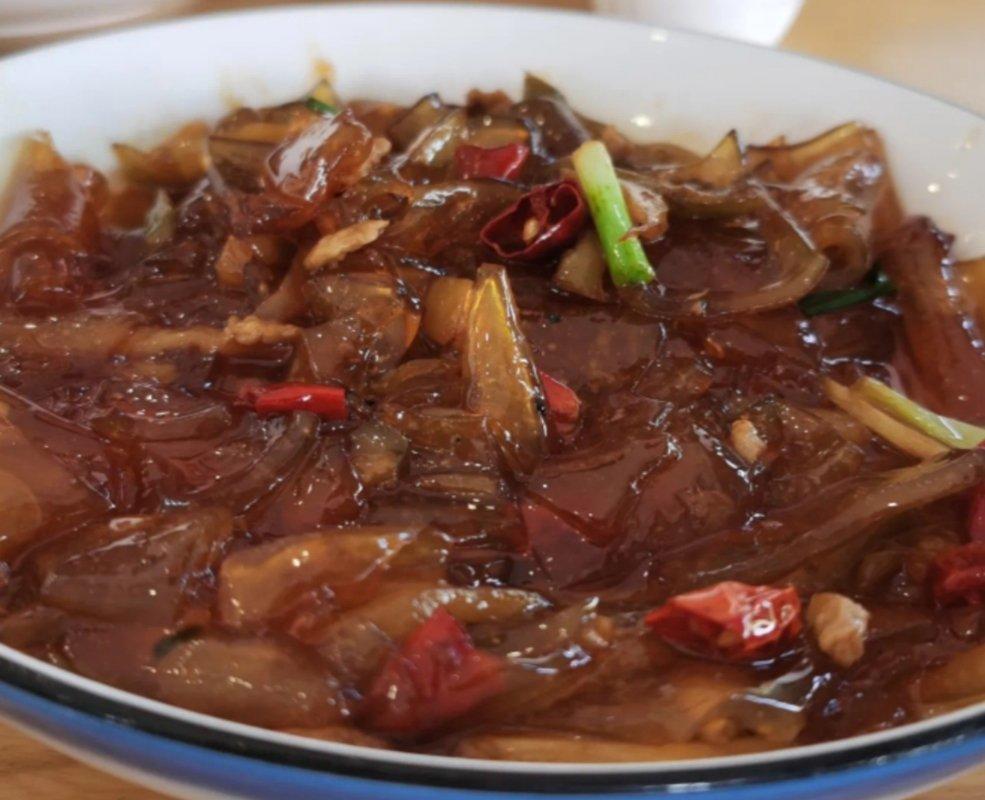 肉丝炒粉皮