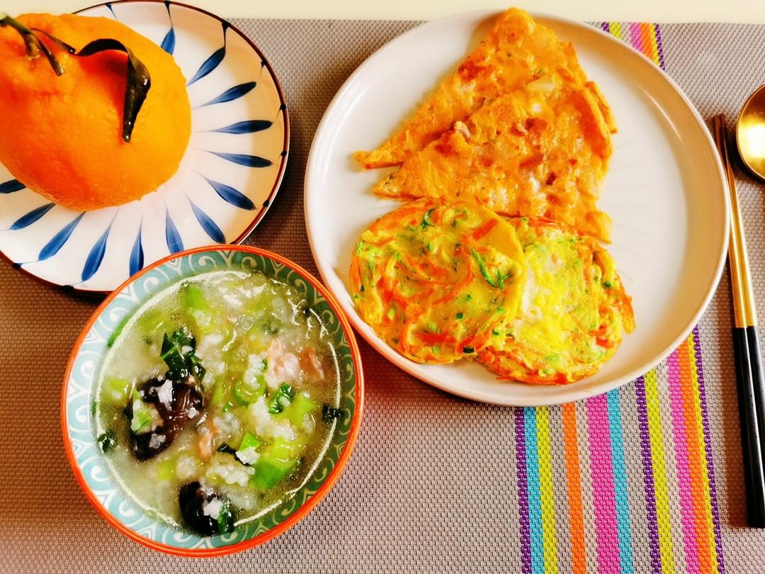 超快手的海鲜蔬菜鸡蛋煎饼（美味，营养~）