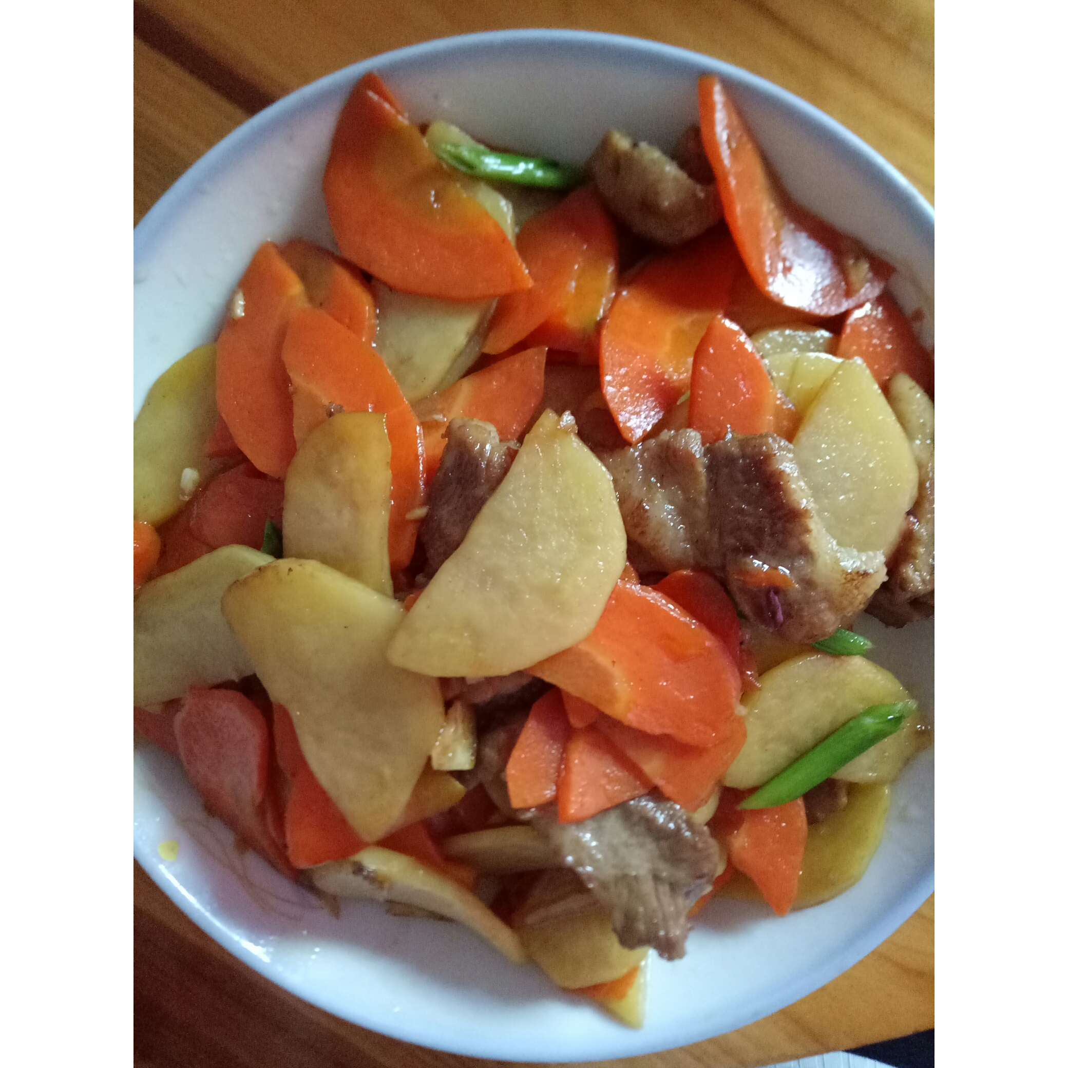 青椒胡萝卜土豆片