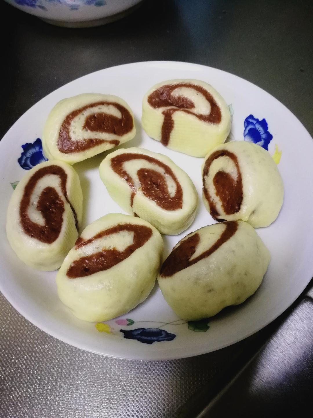 双色刀切馒头