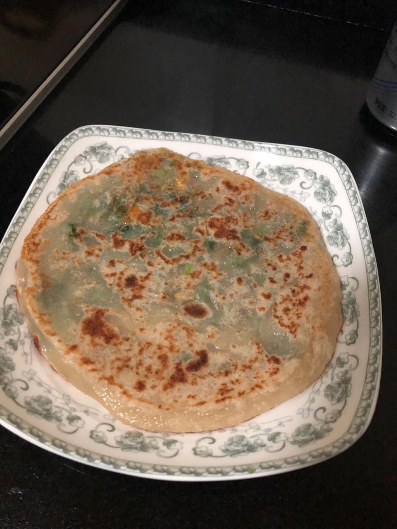 皮薄馅大～韭菜鸡蛋饼
