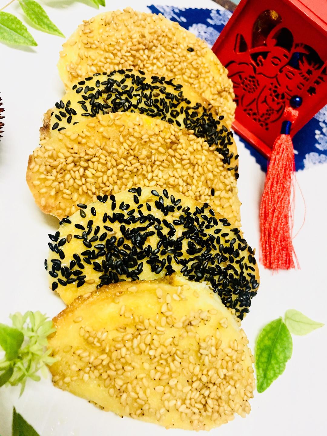 香煎芝麻馒头片的做法
