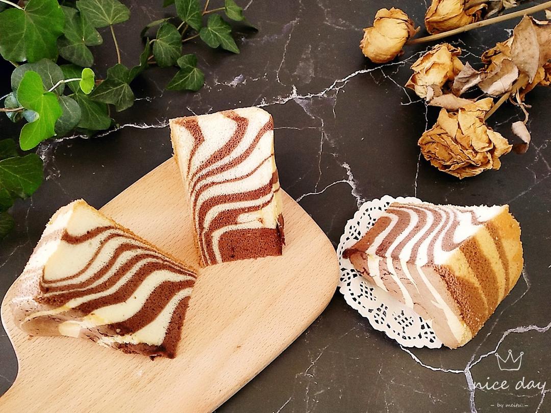 斑马纹戚风蛋糕