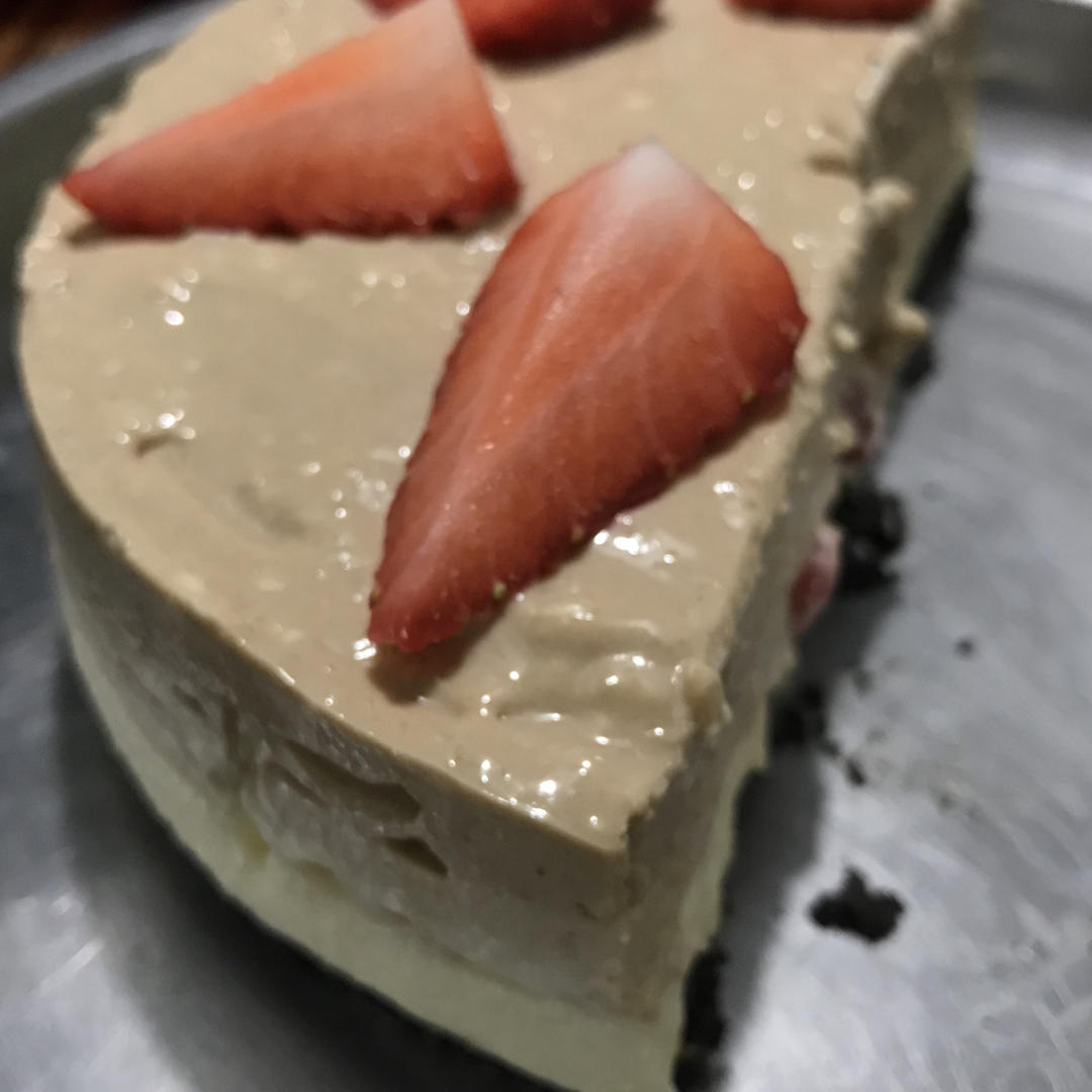 榛子巧克力酱芝士慕斯蛋糕（含视频）