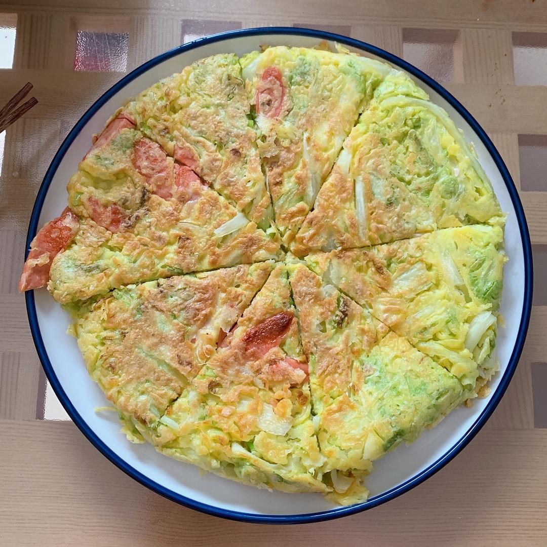 白菜鸡蛋早餐饼