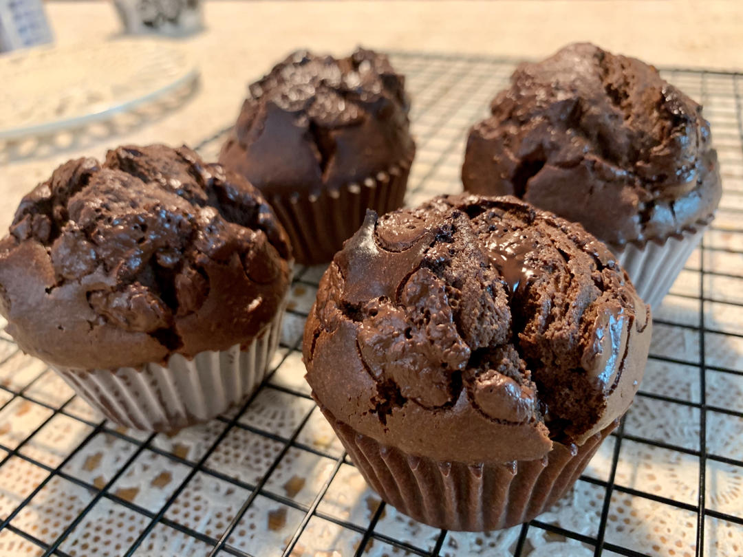 在家做巧克力蘑菇头麦芬蛋糕🍫