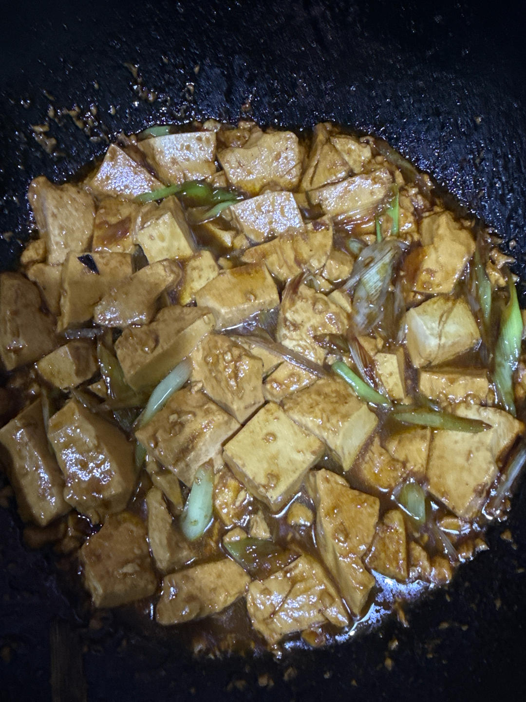 葱烧豆腐