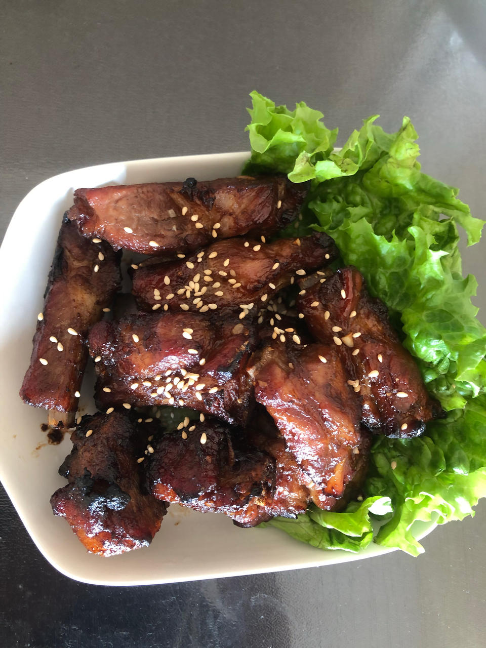 蒜香排骨（空气炸锅版）生酮减肥食物