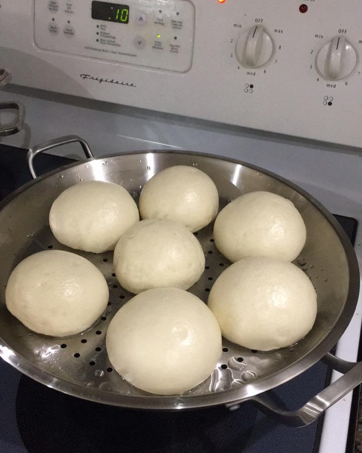 老面戗面白馒头