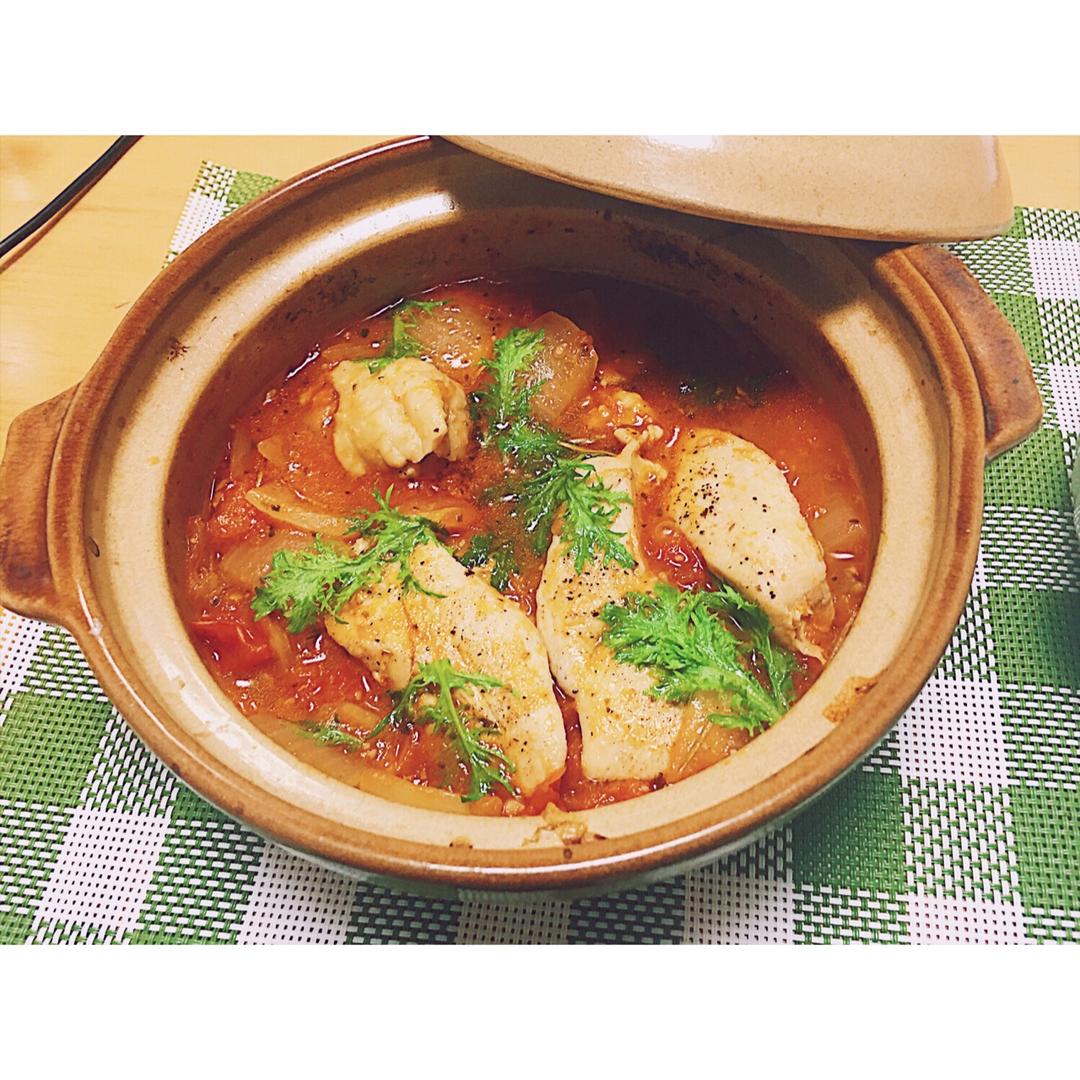 番茄炖鸡胸丨健康·三餐