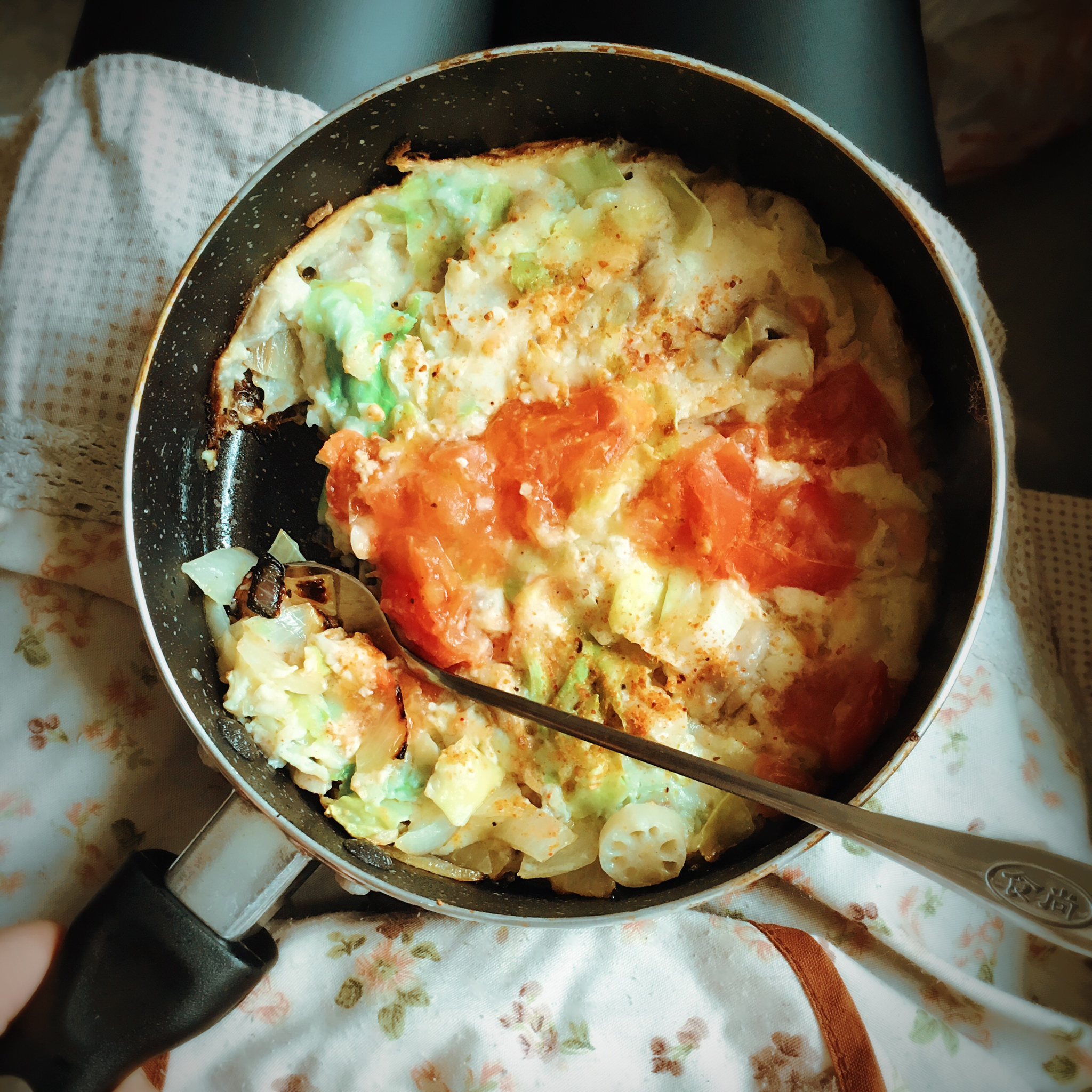 无油低脂蔬菜烘蛋