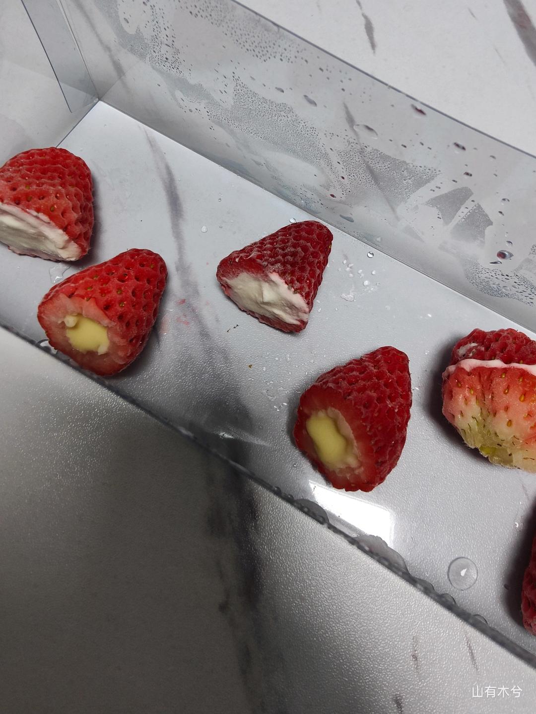 😋自制草莓雪糕