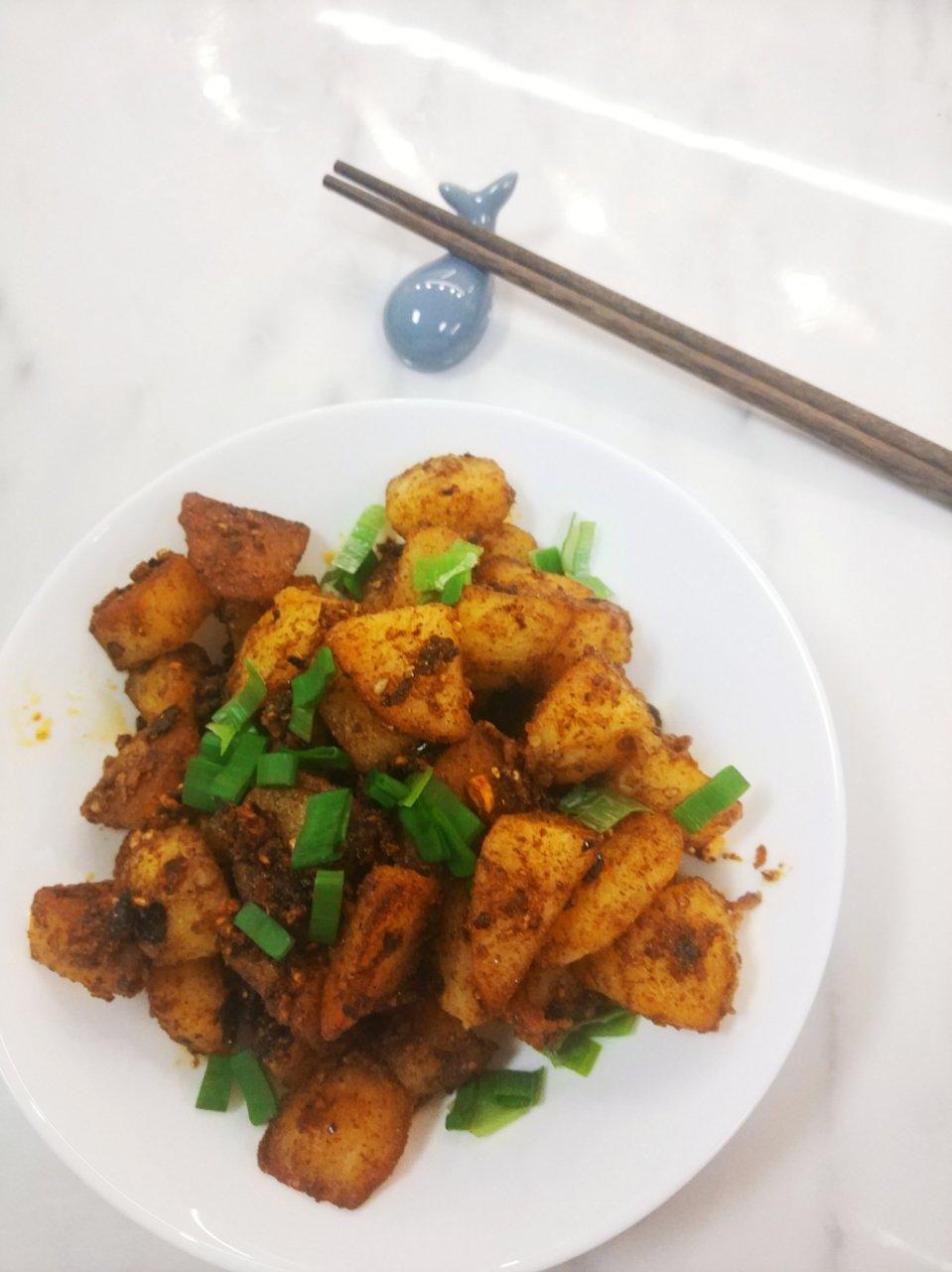 蒜香孜然土豆