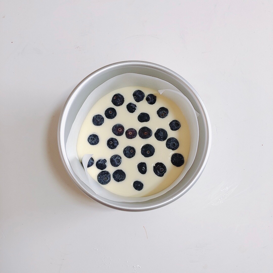 蓝莓🫐酸奶酥粒芝士蛋糕｜免打发0️⃣难度的做法 步骤11